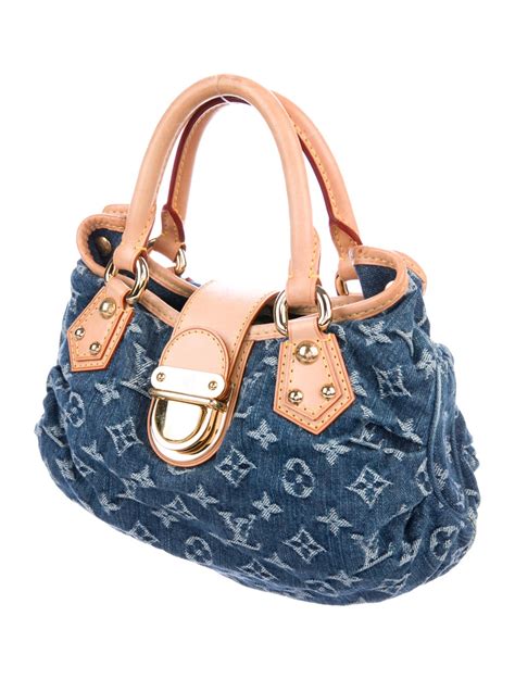 louis vuitton denim bag red handles|louis vuitton monogram denim handbags.